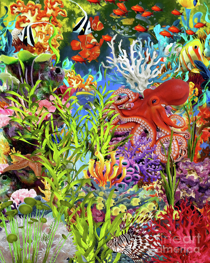 Red Octopus by Olga Hamilton Red Octopus by Olga Hamilton