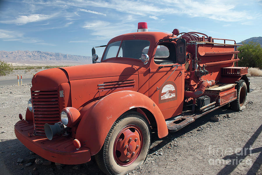 Red Old Fire Truck Photograph by Ivete Basso Photography