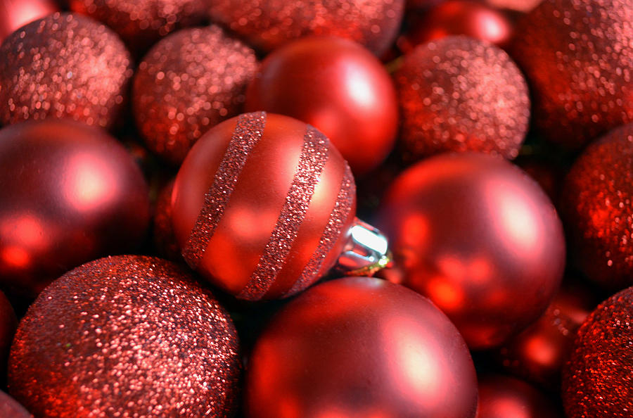 Red Ornaments Photograph by by Sofia Katariina Smith
