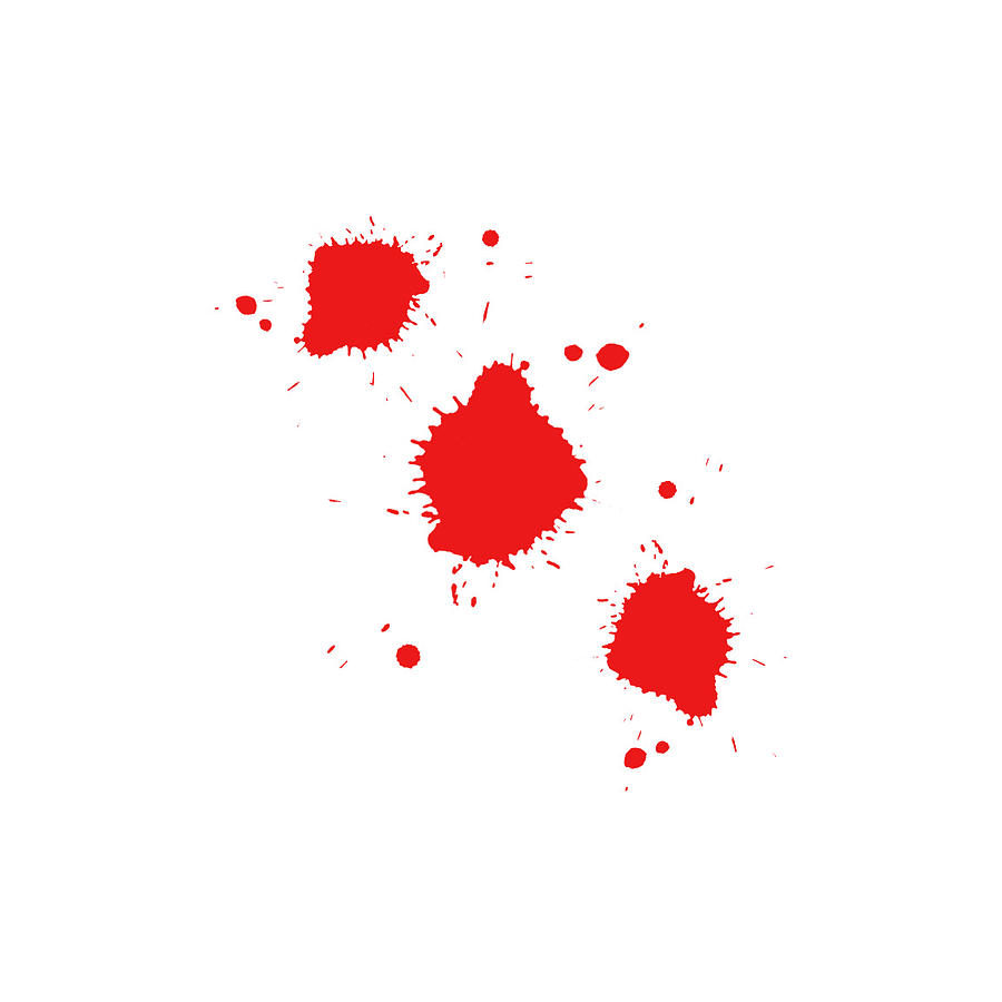 Red Paint Splatter Art Digital Art by Dylan Hanna - Pixels