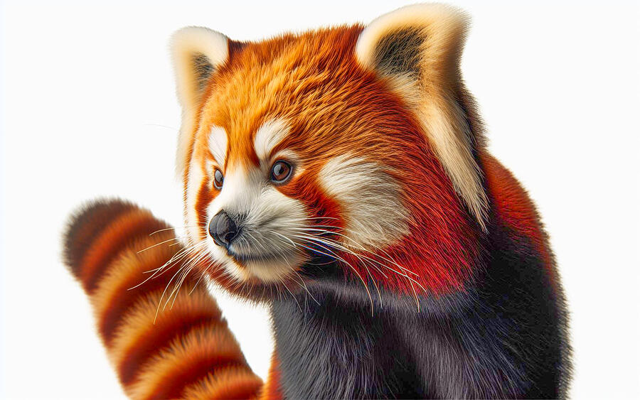 Red Panda in Profile Photograph by Bill Cannon