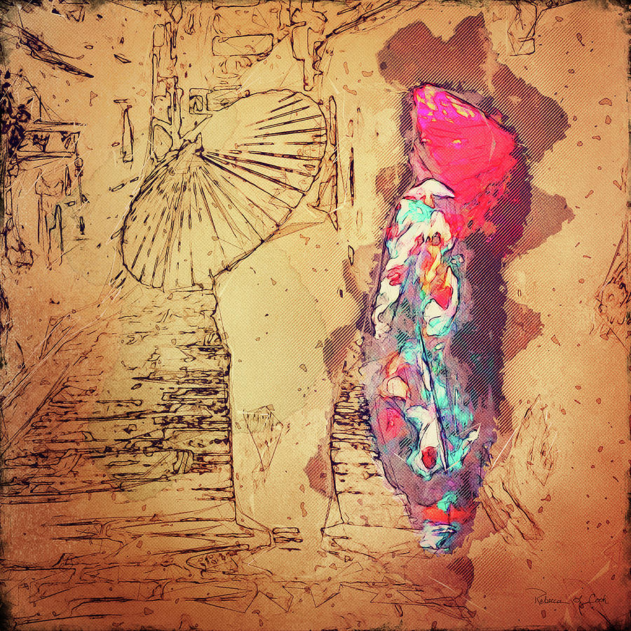 Red Parasol Kyoto Japan Photograph by Bellesouth Studio