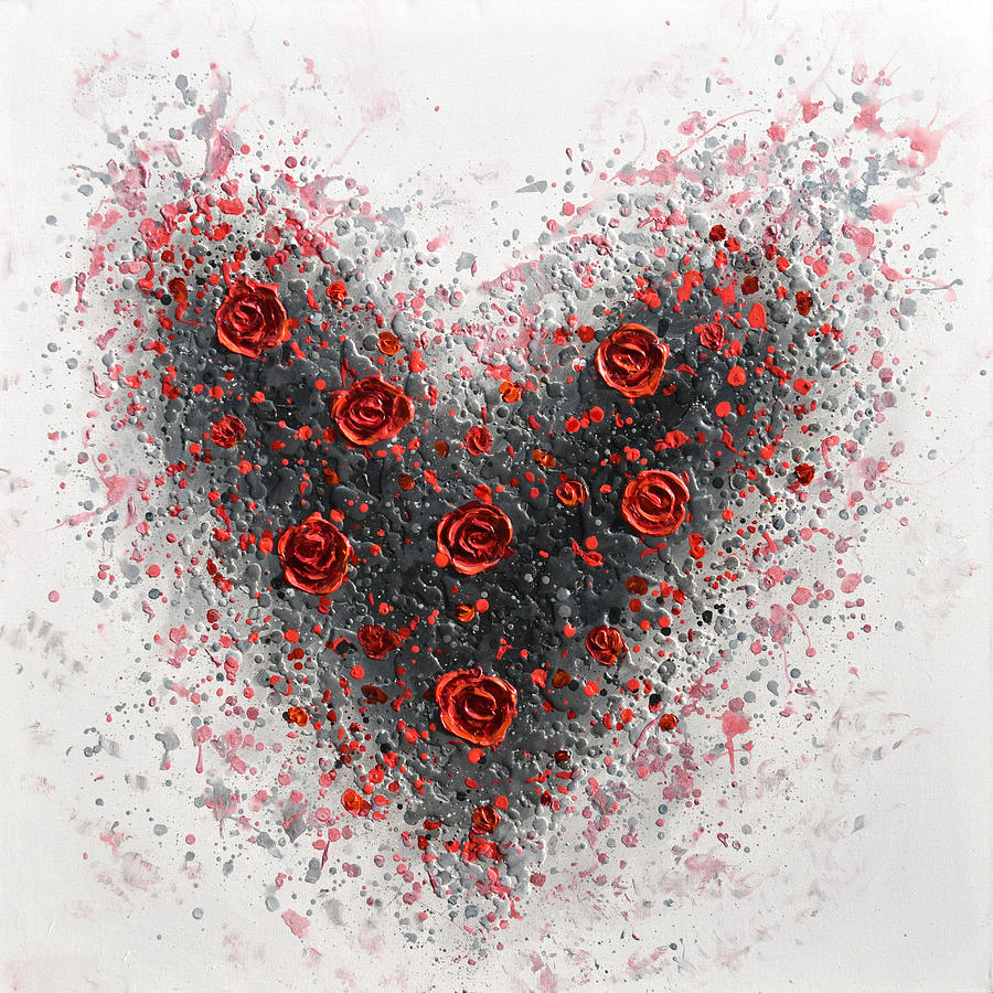 Red Passion Painting by Amanda Dagg