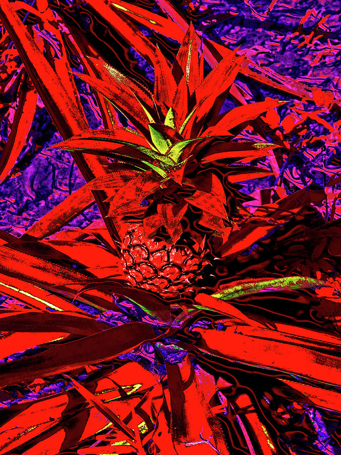 Red Pineapple. Digital Art