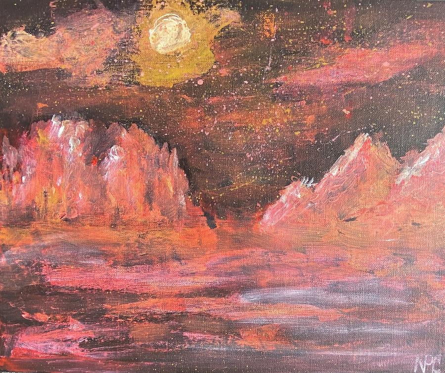 Red Planet Painting by Naomi Cooper