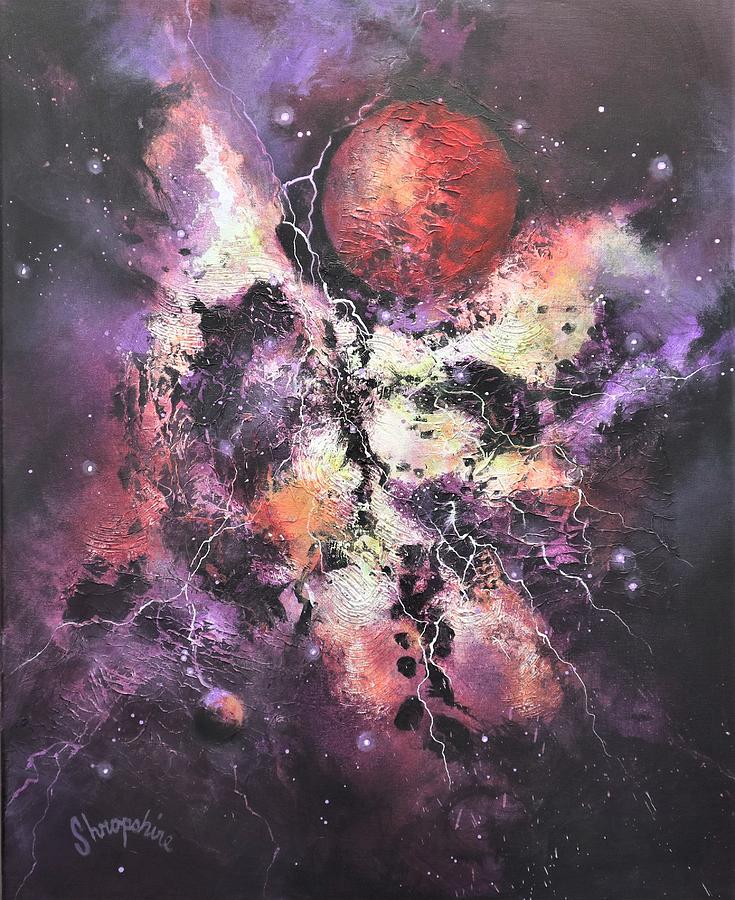 Red Planet Painting by Tom Shropshire