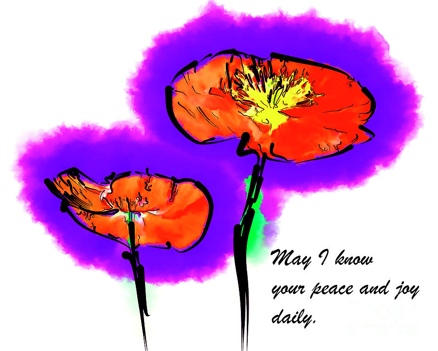 Red Poppies Digital Art by Kirt Tisdale