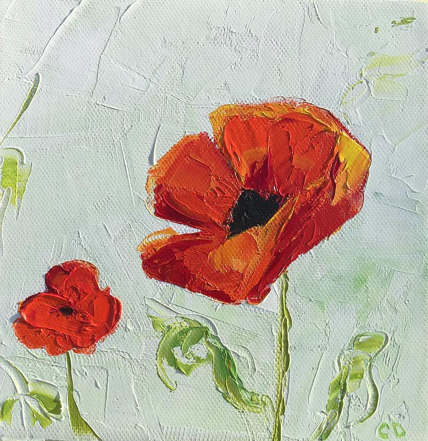 Red Poppy #2 Painting by Celeste Drewien