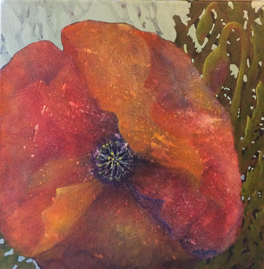 Red poppy Painting by Milly Tseng