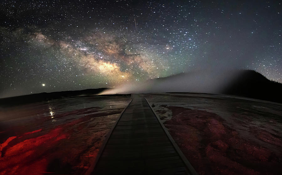 Red Prismatic Pathway Photograph by Bryan Moore