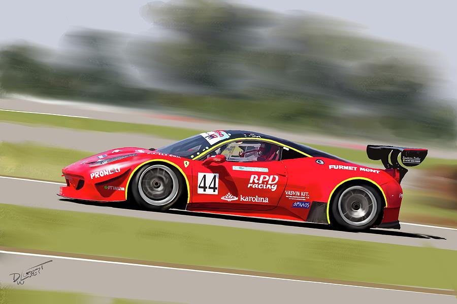 Red Race Car by David Luebbert Red Race Car by David Luebbert