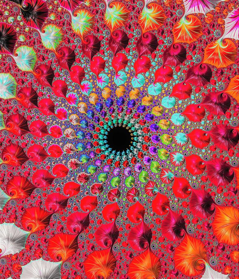 Red Rainbow Digital Art by Vickie Fiveash
