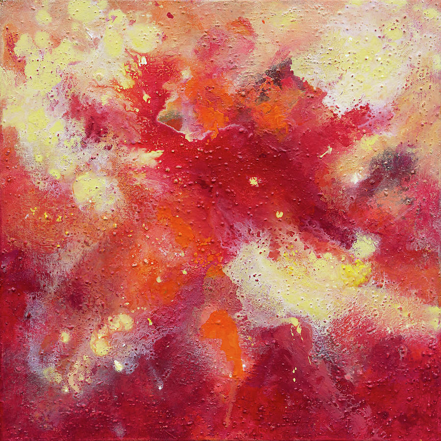 Red Rapture Painting by Maria Meester