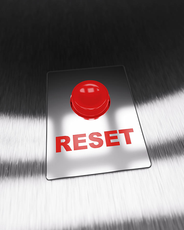 Red Reset Button Photograph by I Like That One