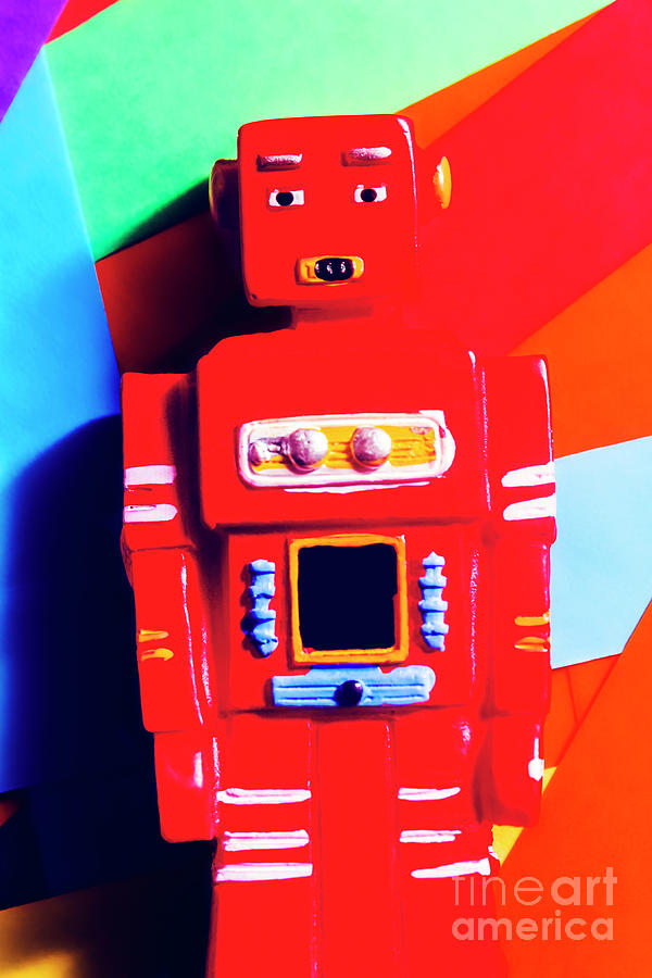 Red retro robot Photograph by Jorgo Photography