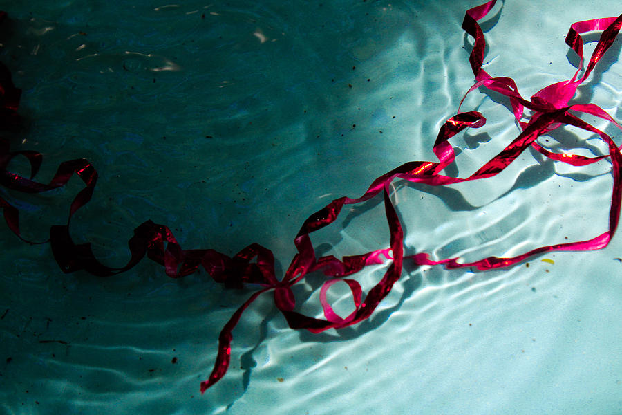 Red Ribbon in the Pool Photograph by W Craig Photography
