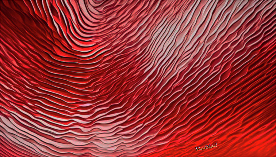Red Ribbons Digital Art by Chas Sinklier