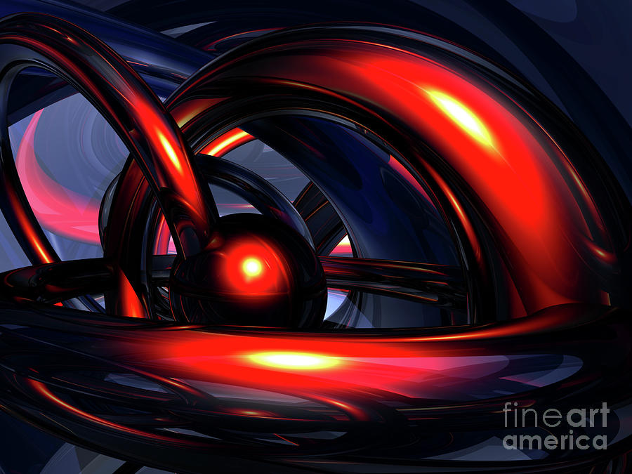 Red Rings Digital Art by Phil Perkins