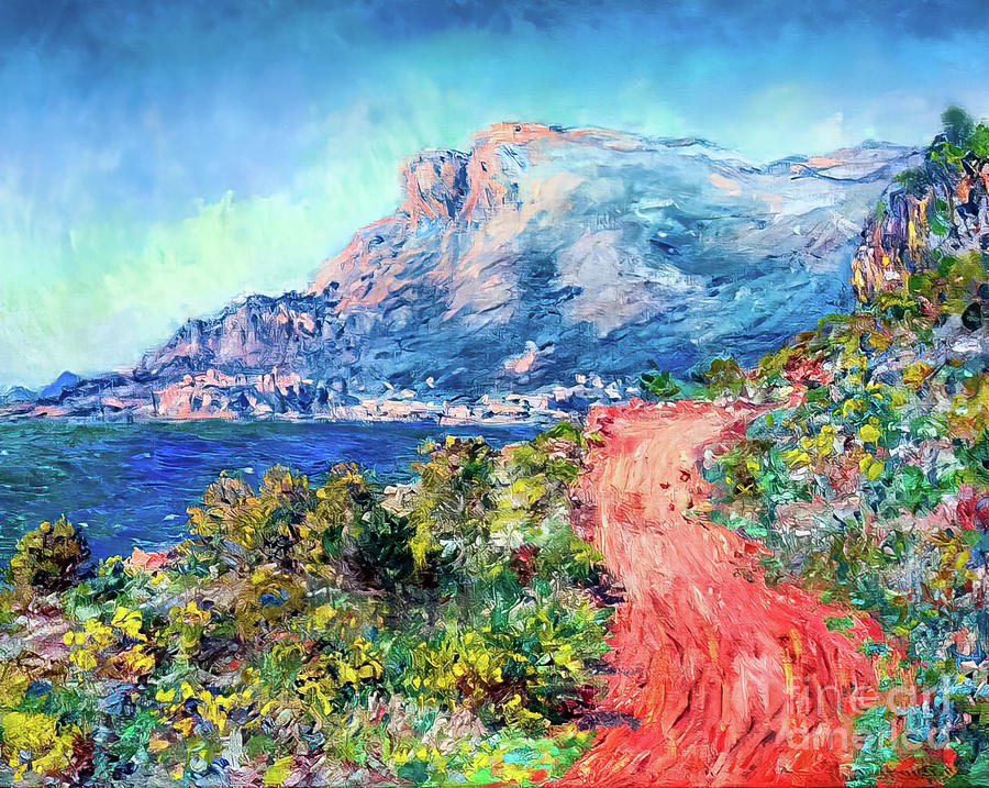 Red Road Near Menton by Claude Monet 1884 Painting by Claude Monet