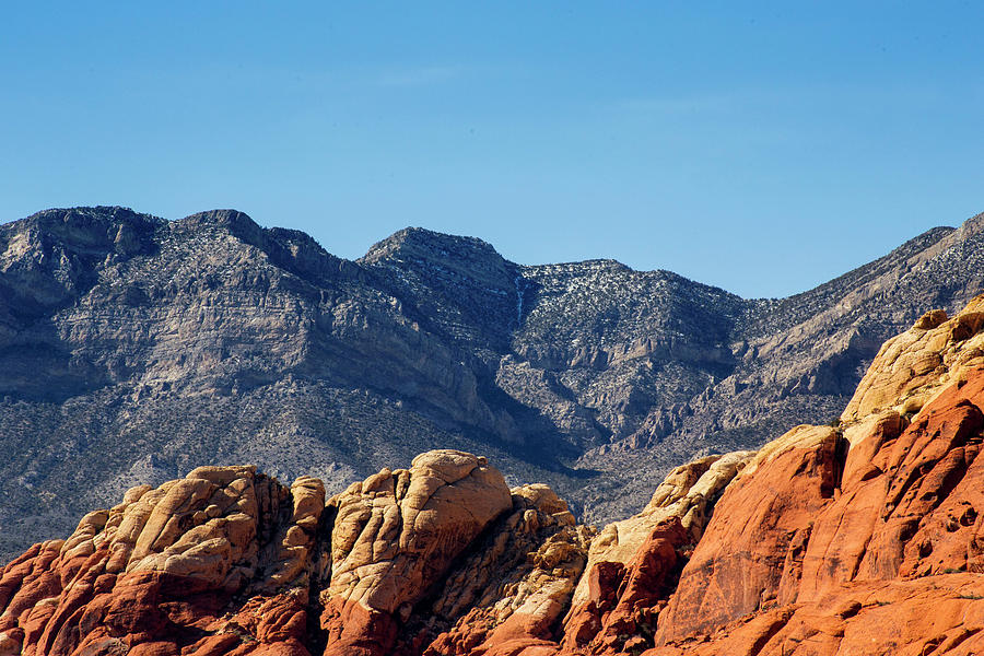 Red Rock, Blue Sky Photograph