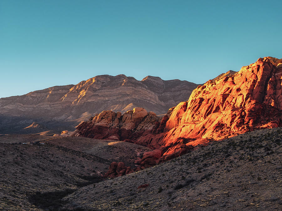 Red Rock Canyon Golden Hour I Photograph by Marianne Campolongo