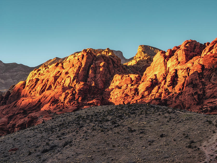 Red Rock Canyon Golden Hour II Photograph by Marianne Campolongo