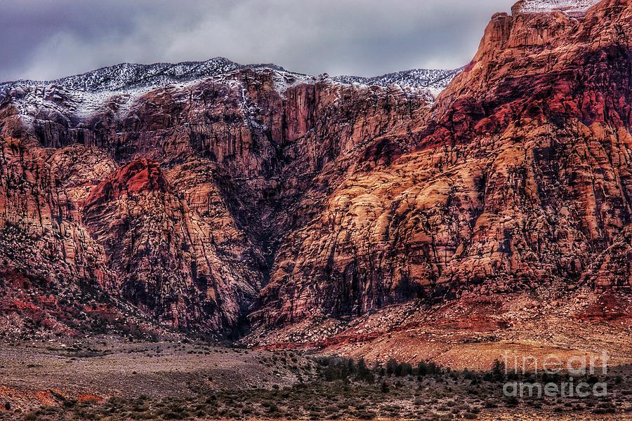 Red Rock Canyon in January  Photograph by Rodney Lee Williams