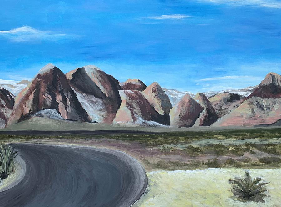 Mountain Landscape Painting - Red Rock Canyon by Natalia Ciriaco