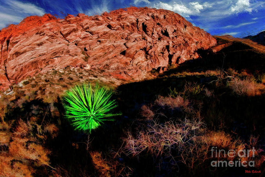 Red Rock Canyon State Park A Green Life  Photograph by Blake Richards