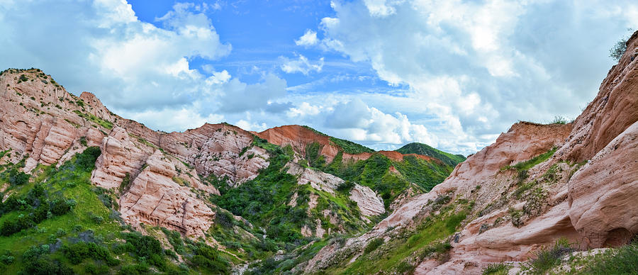 Red Rock Canyon Whiting Ranch Panorama Photograph by Kyle Hanson