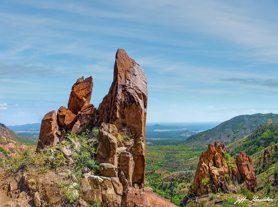 Red Rock Formations on Little Elden Photograph by Jeff Goulden