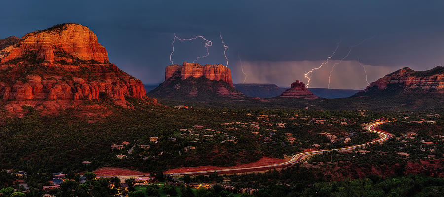 Arizona Photograph - Red Rock Light Show by Guy Schmickle