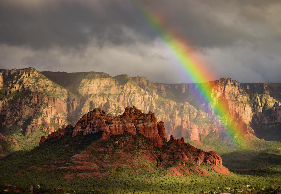 Red Rock Rainbow Photograph by Heber Lopez