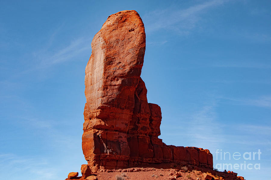 Red Rock Thumb Photograph by Bob Phillips