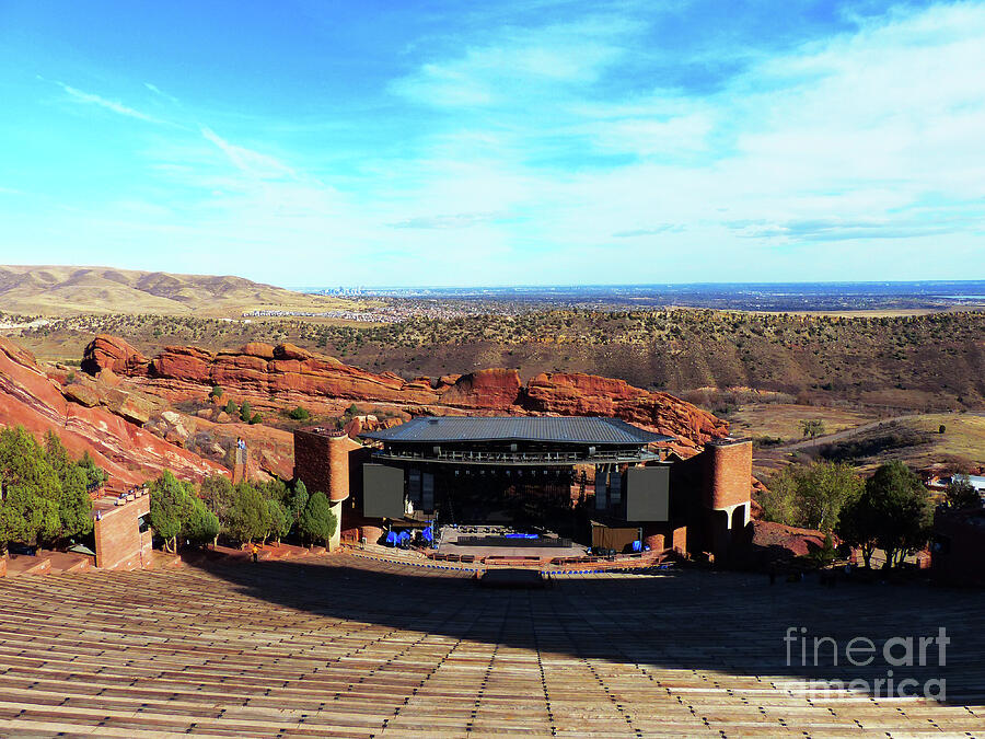 Amphitheater Photograph - Red Rocks Amphitheatre 6 by Connie Sloan
