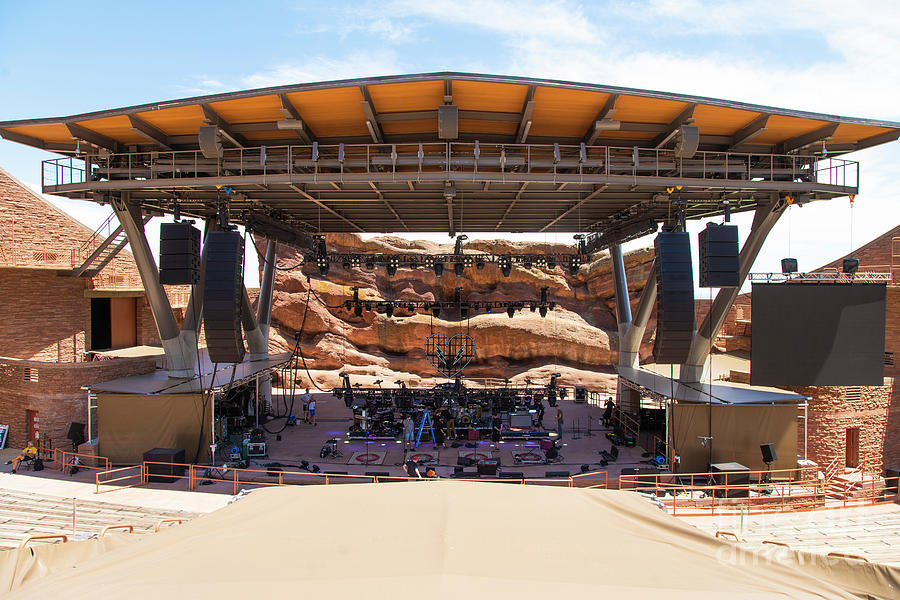 Red Rocks Amphitheatre Denver Colorado Center Stage Photograph by Wayne Moran