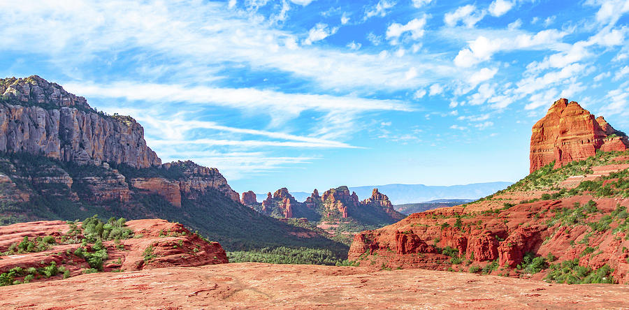Red Rocks and Blue Skies Photograph by Heber Lopez