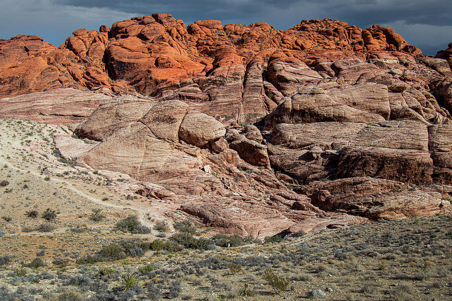 Nature Photograph - Red Rocks Climbers by Frank Wilson