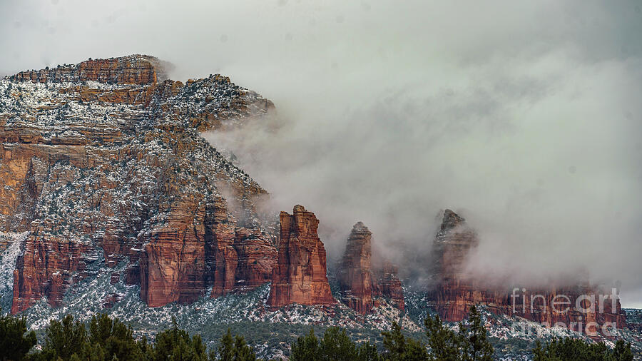 Red rocks in winter, Sedona Az. Photograph by JBK Photo Art Red rocks in winter, Sedona Az. Photograph by JBK Photo Art