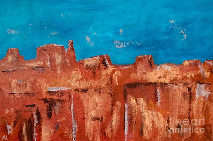 Red Rocks Of The West Painting by Marlena Leach Fine Art America