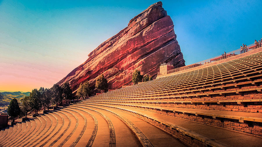 Red Rocks Park Amphitheater Photograph by La Moon Art - Fine Art America