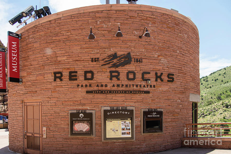 Red Rocks Park and Amphitheatre Outside Denver Colorado Photograph by Wayne Moran