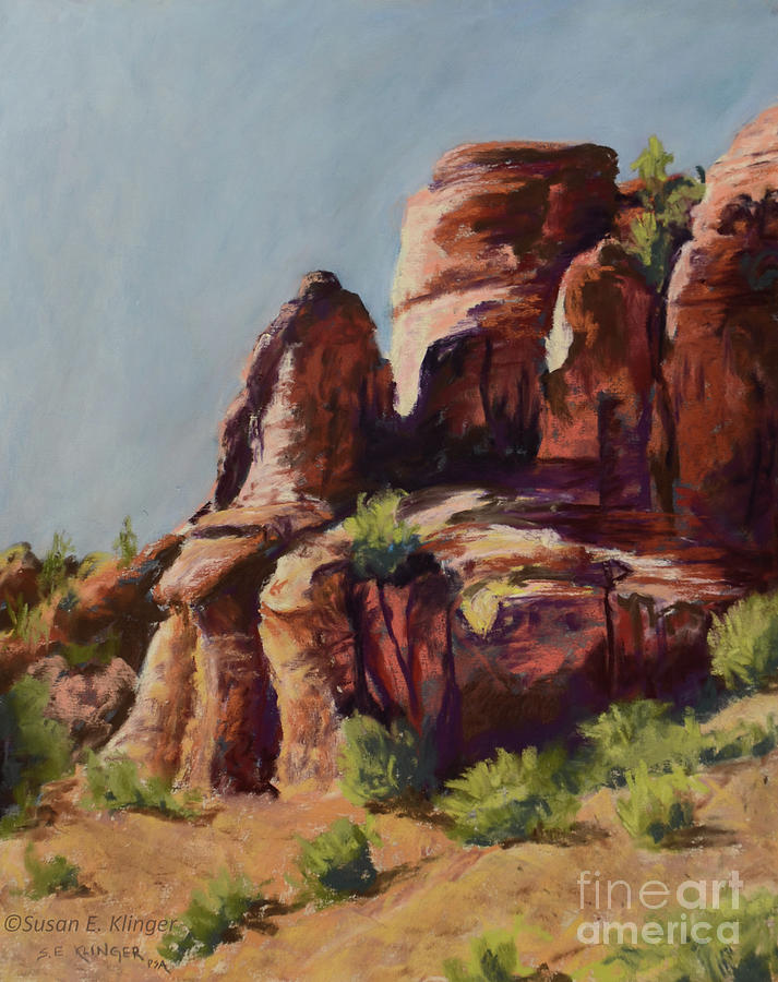 Red Rocks Pastel by Susan Klinger - Fine Art America