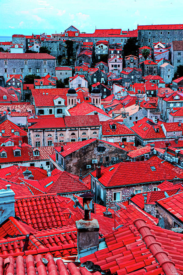 Holiday Photograph - Red Roofs by Shelly John