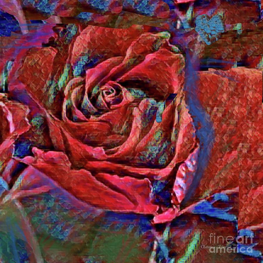 Red Rose Digital Art by Christine Tyler