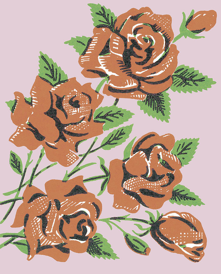 Red Roses Drawing by CSA-Printstock