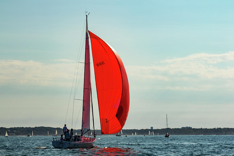 Red Sail Photograph by Denise Kopko