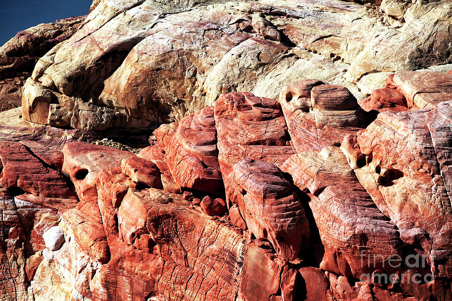 Red Sandstone at the Valley of Fire Photograph by John Rizzuto