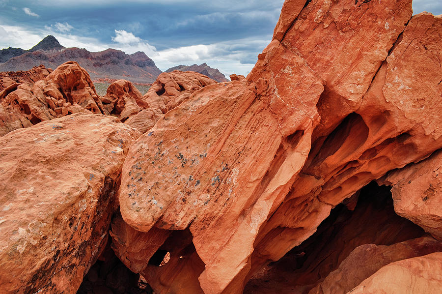 Red Sandstone Lake Mead National Park Photograph by Kyle Hanson