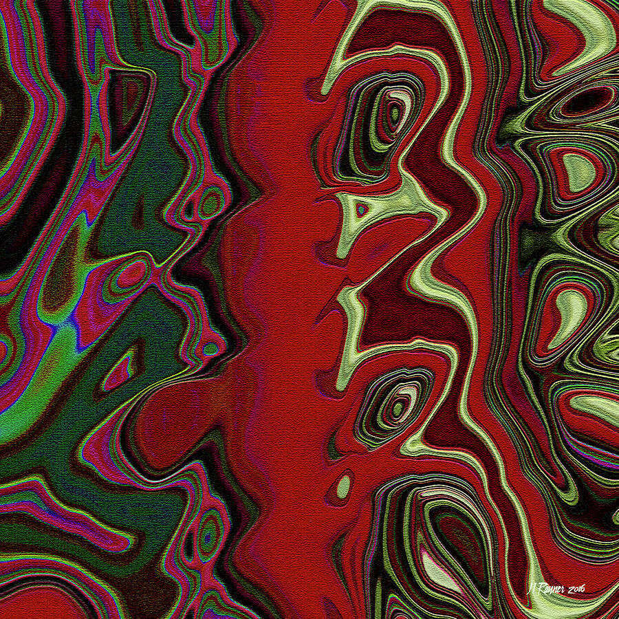 Red Scramble Digital Art by Bamalam Art Red Scramble Digital Art by Bamalam Art